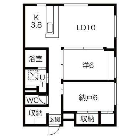 麻生駅 徒歩3分 2階の物件間取画像